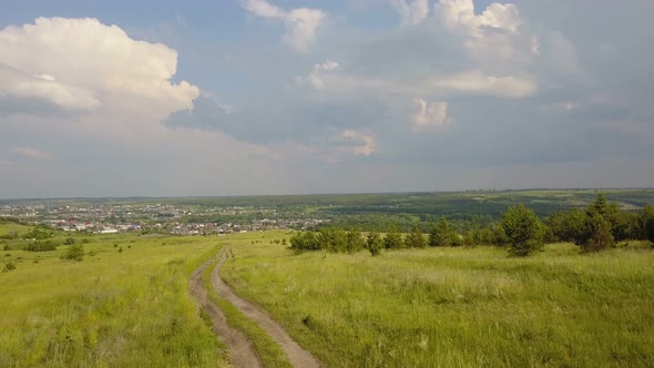 Small Town From Above