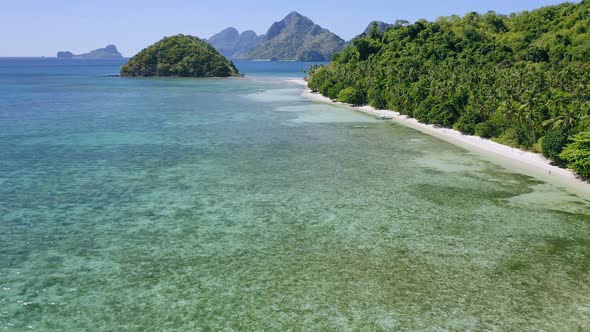 Aerial Drone Exploring El Nido Region