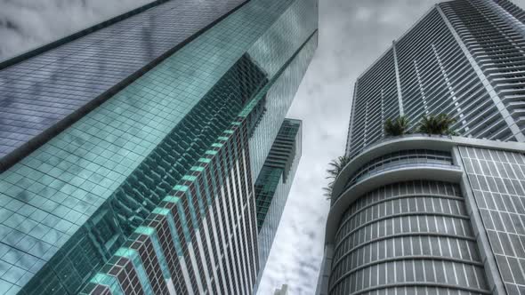Miami skyscrapes Timelapse HDR
