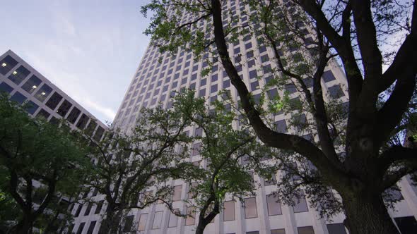 Tilt view of a skyscrapers