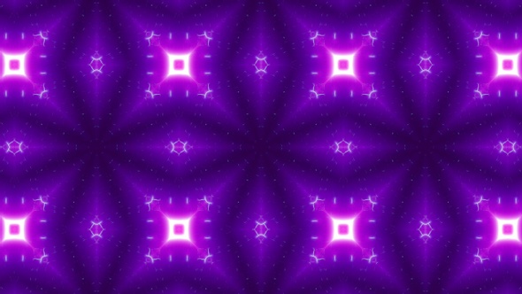 Vj Purple Neon Light Kaleidoscope Background Loop 4K 08