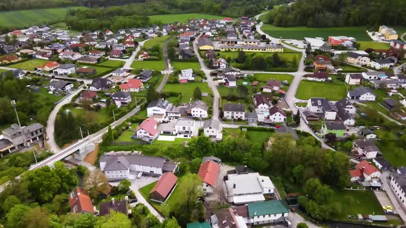 Beautiful small Village Drone Video