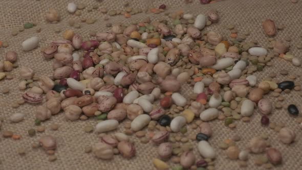 Dry Mixed Legumes Beans Agriculture Mediterranean Diet Food