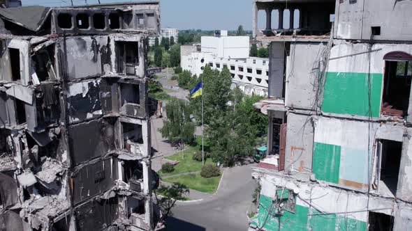 War in Ukraine  Destroyed Building in Borodyanka