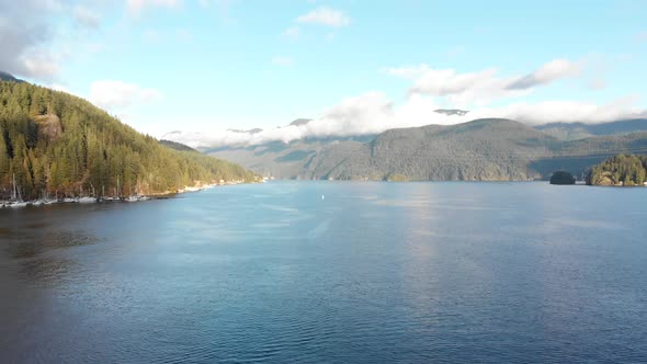 Various drone and DSLR shots at beautiful Deep Cove in Vancouver, BC.