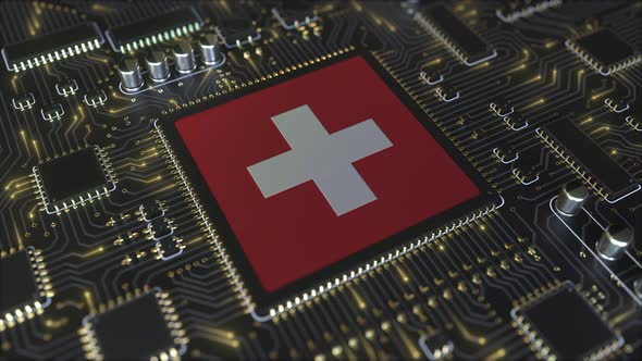 Flag of Switzerland on the Chipset alt