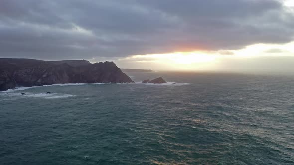 The Amazing Coastline at Port Between Ardara and Glencolumbkille in County Donegal - Ireland