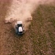 Above view of a field flying on a drone during sowing in the spring - VideoHive Item for Sale