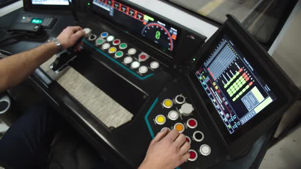 The Cockpit of the Moscow Metro Machinist