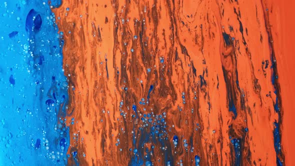 Colorful Static Footage. Blue and Red Paint Dissolve in a Solvent. Can Be Used As a Background