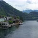 Aerial Harbor of Ferry Swiss lakes - VideoHive Item for Sale