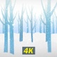 Snow Fall Tree Background 4K - VideoHive Item for Sale