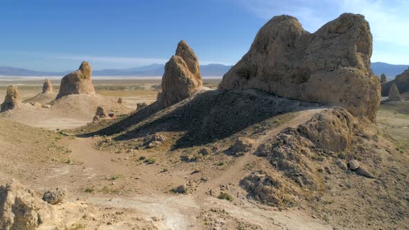 Massive Toothy Tufa Ruins Against the Sundown