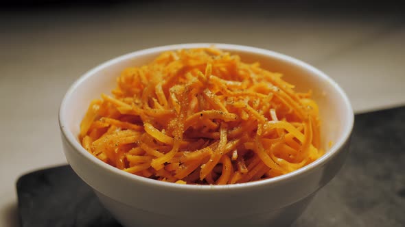 Korean Carrot Spicy Traditional Salad