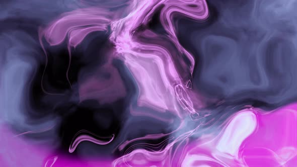 Black, Cyan, Pink Light Smoke Liquid Animated Background