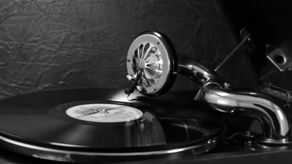 Listening To Old Records On The Gramophone 5