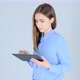 Business Woman With Tablet - VideoHive Item for Sale