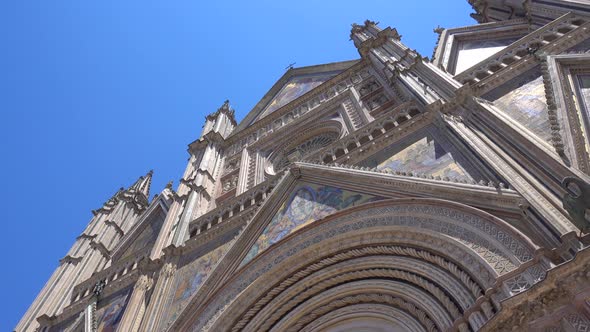 Duomo of Orvieto cathedral church in Tuscany, Italy, Europe