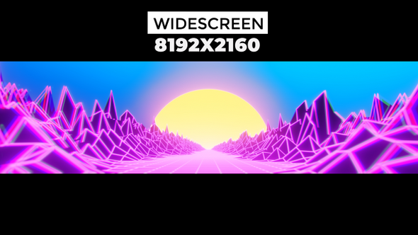 Retro Wave Ultrawide Visual