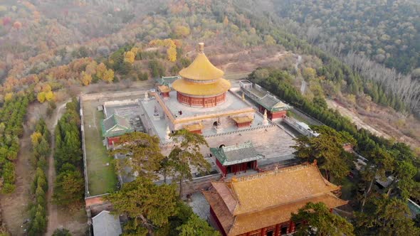 Aerial View of The Temple of Universal Happiness, Pule Si,, Chengde, China