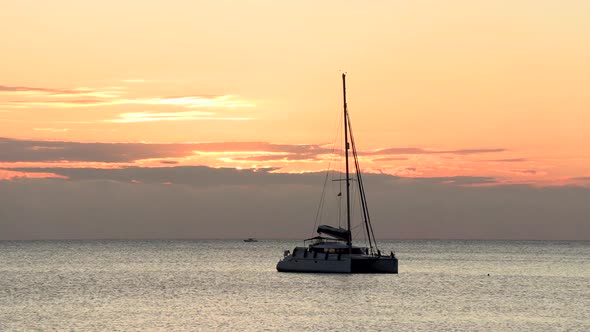 Sunset Timelapse at Cala Codolar beach, Ibiza, Spain. 4K. Pro Res