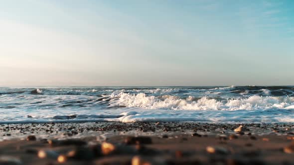 Waves On Beach Of Thy Coast