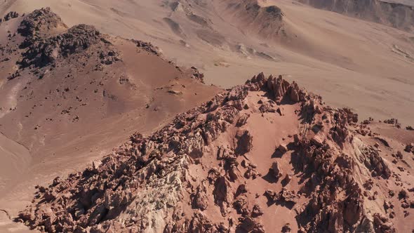 Arid desert and strange stones