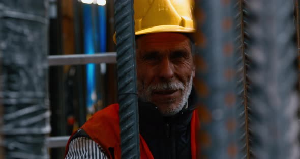 Worker On Construction Site