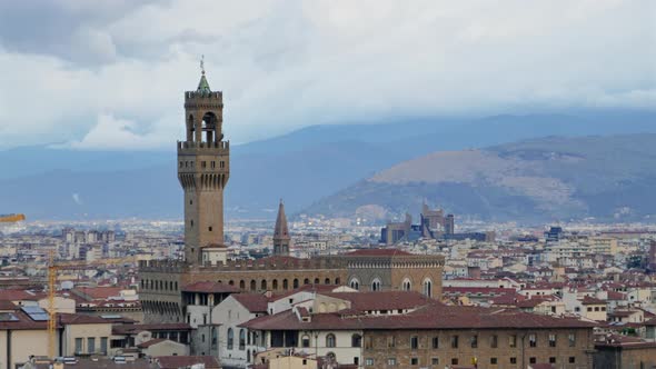 Florence Palazzo Vecchio Timelapse
