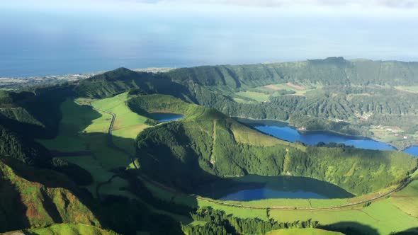 Miradouro Do Cerrado Das Freiras Viewpoint Overlooking Lakes