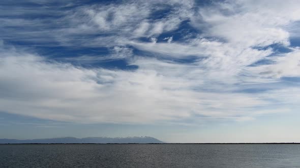 Partly Cirrus Cloud in Blue Sky