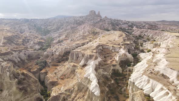 Cappadocia Landscape Aerial View. Turkey. Goreme National Park