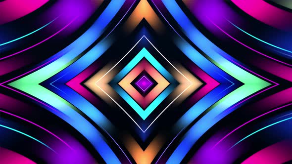 Abstract Multicolor Square Pattern 4K 02