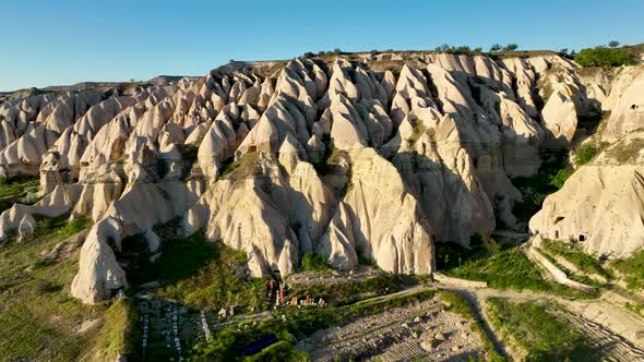 The best landscapes of Cappadocia aerial view 4 K