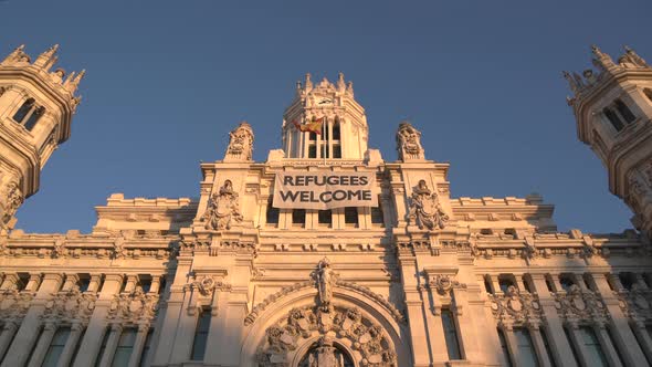 Low angle of the Palacio de Cibeles