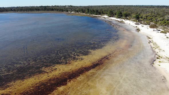 Aerial View of a Lakeside in Australia