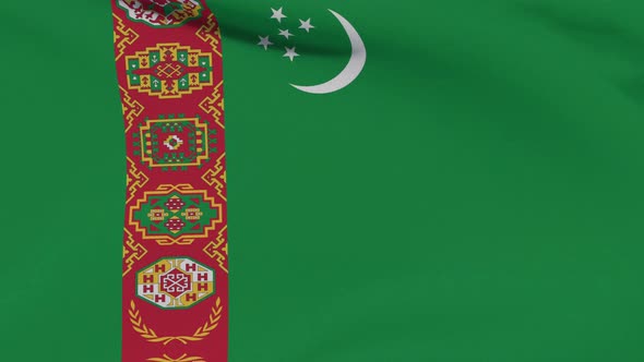 Flag Turkmenistan Patriotism National Freedom Seamless Loop