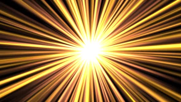 Hd Gold Abstract Light Rays Burst