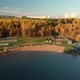 Flight Over Shkolnoe Lake in Zelenograd of Moscow Russia - VideoHive Item for Sale