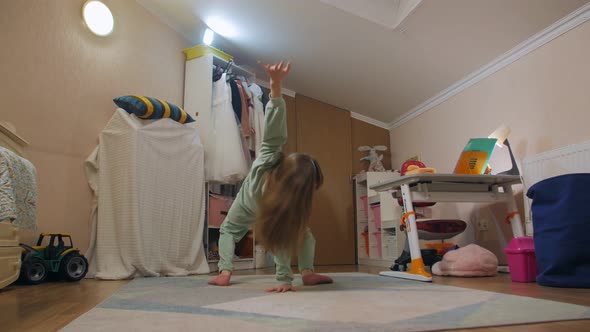 Girl Doing Exercise Bridge