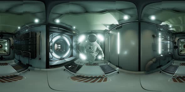 VR360 Interior of Space Station