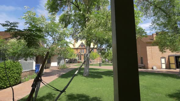 Buildings and small yard