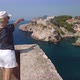 Woman on Top of Dubrovnik City of Croatia - VideoHive Item for Sale