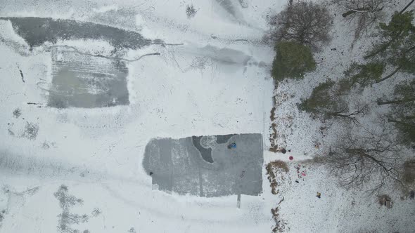 Children On A Frozen Lake alt