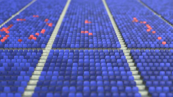 01 Score Made with Red and Blue Stadium Seats alt