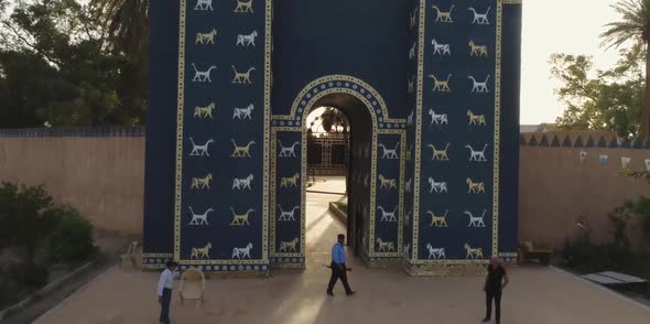 The ancient Ishtar gate - Iraq Hilla Governorate, the ancient city of Babylon