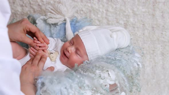 Happy Family and Her Child. Beautiful Conceptual Video of Maternity. 1080p Slow Motion.