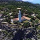Aerial View of Cap Gros Lighthouse Located on a Cliff in the Vicinity of Port Soller, Mallorca - VideoHive Item for Sale