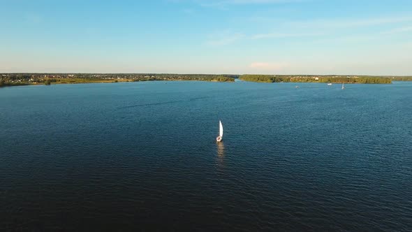 Sailing Boat on the Lake