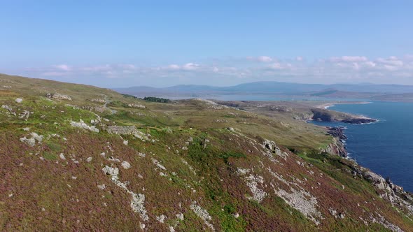 Aerial View of the Coastline By Marmeelan and Falcorrib South of Dungloe County Donegal  Ireland